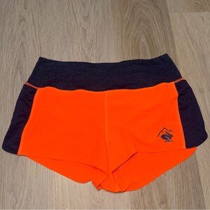 Run in Rabbit Orange & Blue Running Shorts - Size Large